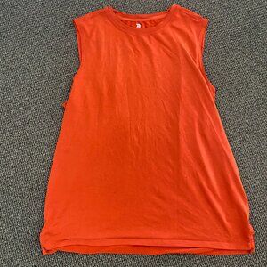 Great Conditions ALL IN MOTION Mens L Exercise Top, Athletic Tank Orange Rust